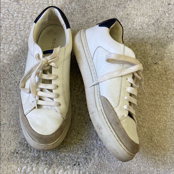 🎄3 for $25🎄 Reiss Ashley Leather Low Top Sneakers - Picture 5 of 12